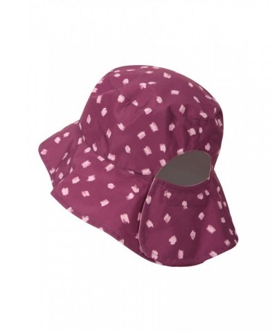 Reversible Womens Printed Bucket Hat Burgundy $10.39 Accessories