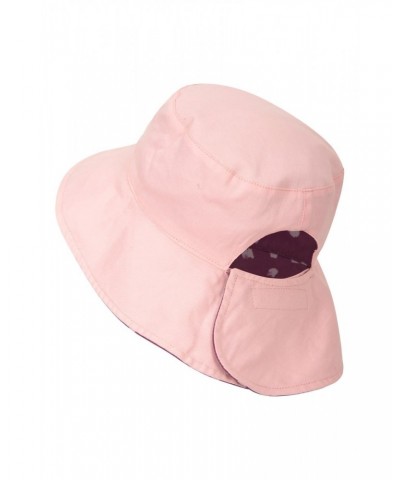 Reversible Womens Printed Bucket Hat Burgundy $10.39 Accessories