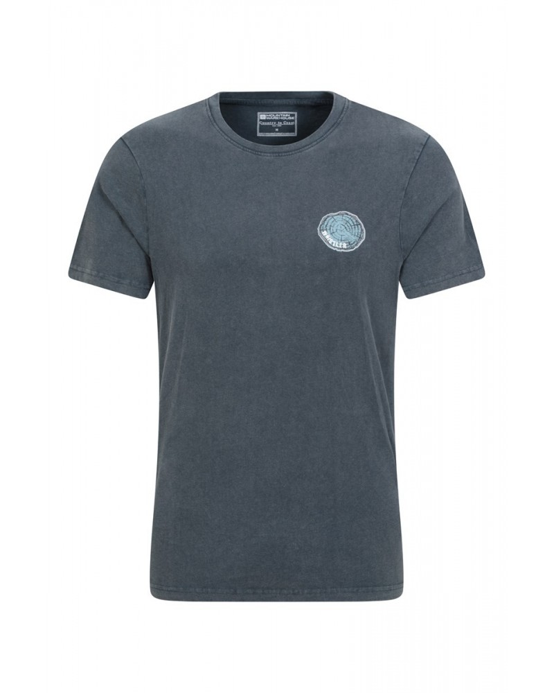 Whistler Tree Ring Organic Mens T-Shirt Navy $17.48 Tops