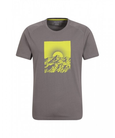 Sunrise Mens Organic T-Shirt Charcoal $13.19 Tops