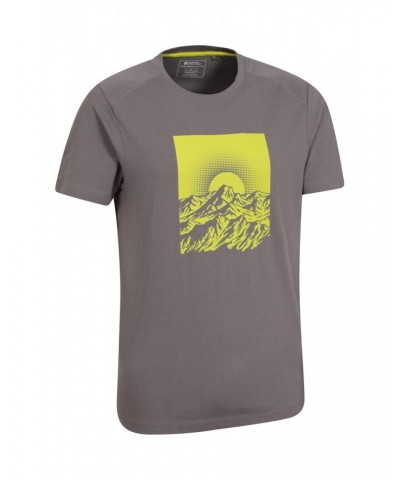 Sunrise Mens Organic T-Shirt Charcoal $13.19 Tops