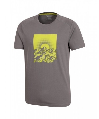 Sunrise Mens Organic T-Shirt Charcoal $13.19 Tops