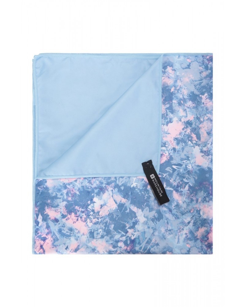 Printed Microfibre Towel - Giant - 150 x 85cm Pale Blue $13.74 Travel Accessories