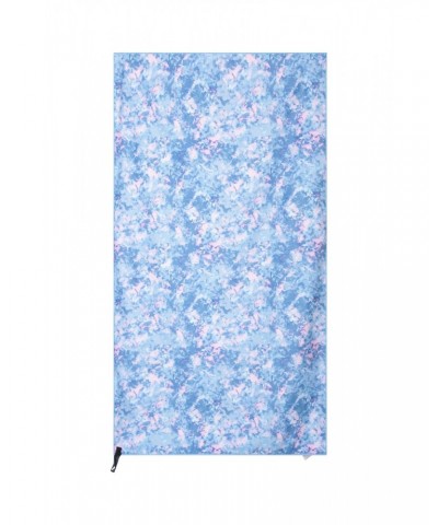 Printed Microfibre Towel - Giant - 150 x 85cm Pale Blue $13.74 Travel Accessories