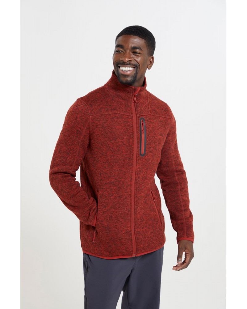 Redmund Mens Fleece Jacket Red $15.84 Fleece