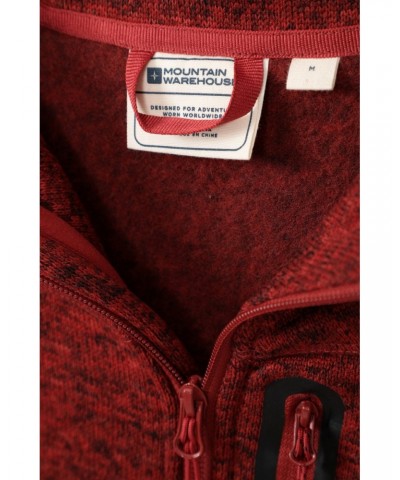 Redmund Mens Fleece Jacket Red $15.84 Fleece