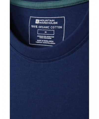 3 Peaks Organic Cotton Mens T-Shirt Navy $16.82 Tops