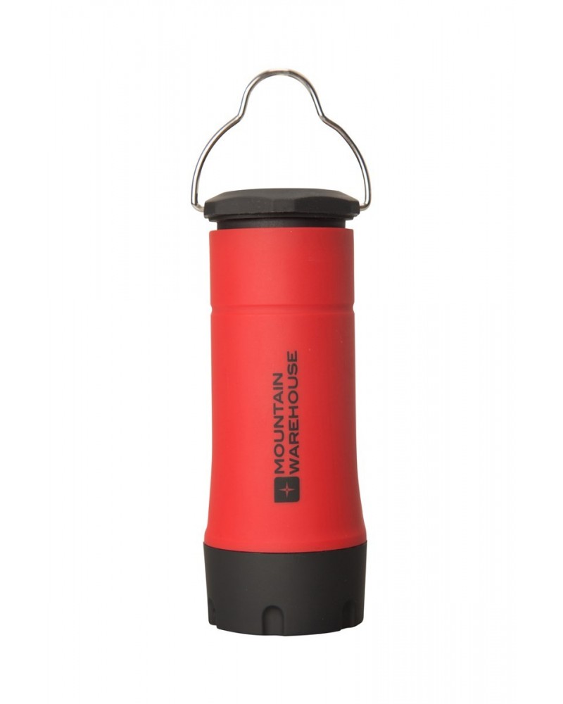 2-in-1 Rubber Flashlight Red $8.24 Walking Equipment