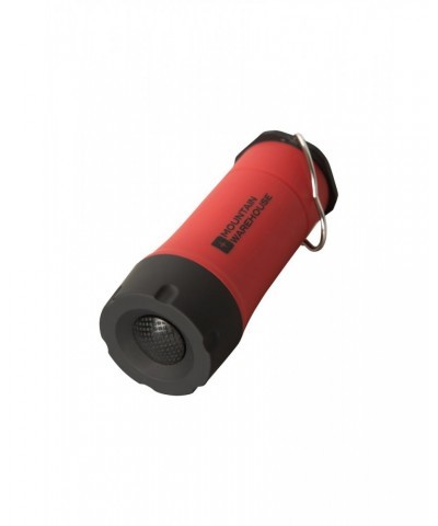 2-in-1 Rubber Flashlight Red $8.24 Walking Equipment