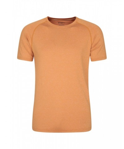 Agra IsoCool Mens Striped Tee Mustard $17.48 Active