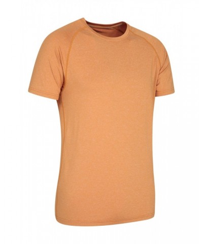 Agra IsoCool Mens Striped Tee Mustard $17.48 Active