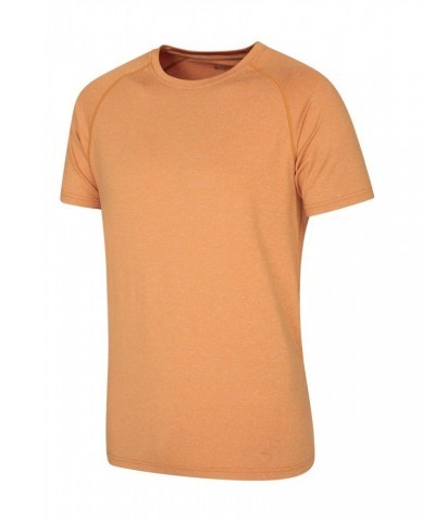 Agra IsoCool Mens Striped Tee Mustard $17.48 Active