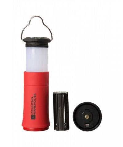 2-in-1 Rubber Flashlight Red $8.24 Walking Equipment