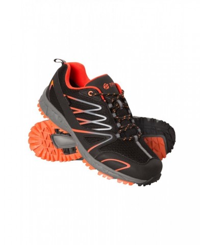 Enhance Waterproof Trail Mens Running Sneakers Black $27.55 Active