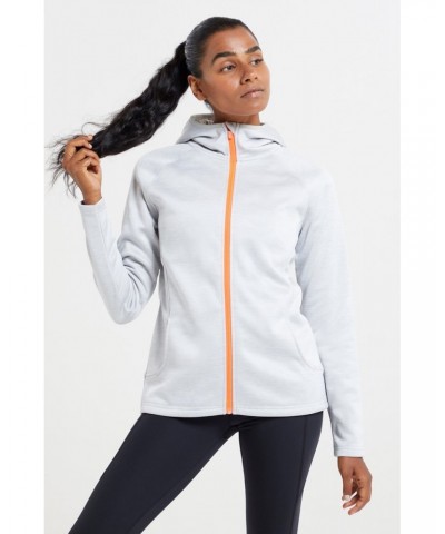 IsoCool Dynamic Chakra Womens Hoodie Light Grey $25.19 Active