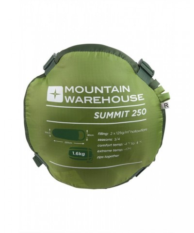 Summit 250 Sleeping Bag Green $21.20 Sleeping Bags