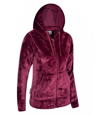 Snaggle Womens Hooded Fleece Burgundy $15.07 Loungewear