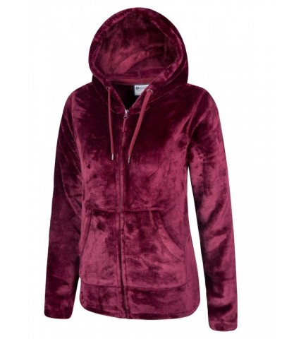 Snaggle Womens Hooded Fleece Burgundy $15.07 Loungewear