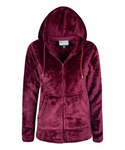 Snaggle Womens Hooded Fleece Burgundy $15.07 Loungewear