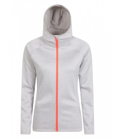 IsoCool Dynamic Chakra Womens Hoodie Light Grey $25.19 Active