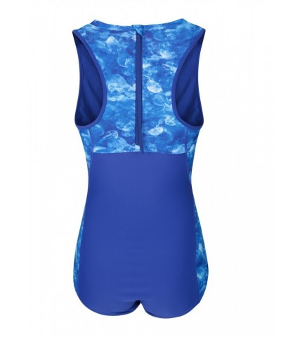 Melbourne Womens Swimsuit Blue $22.78 Swimwear