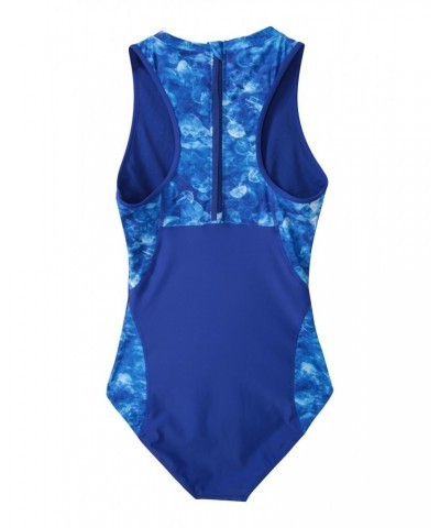 Melbourne Womens Swimsuit Blue $22.78 Swimwear