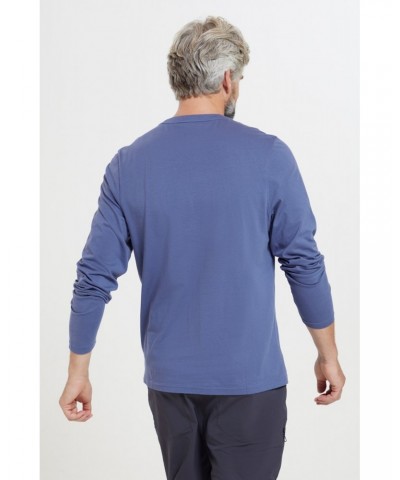 Mountain Road Mens Organic T-Shirt Indigo $14.99 Tops