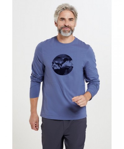 Mountain Road Mens Organic T-Shirt Indigo $14.99 Tops