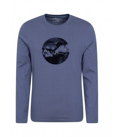 Mountain Road Mens Organic T-Shirt Indigo $14.99 Tops