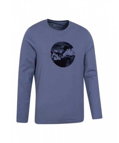 Mountain Road Mens Organic T-Shirt Indigo $14.99 Tops