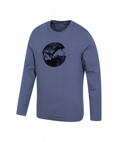 Mountain Road Mens Organic T-Shirt Indigo $14.99 Tops