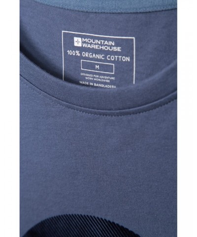 Mountain Road Mens Organic T-Shirt Indigo $14.99 Tops