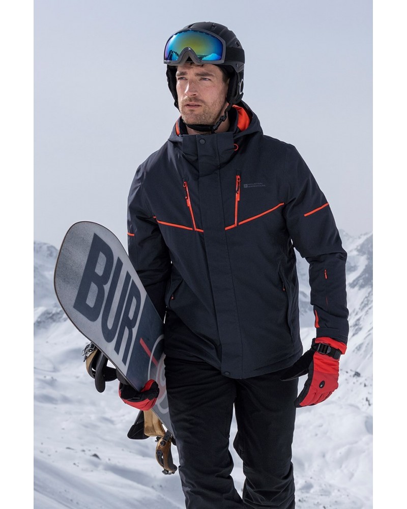 Galactic III Extreme Waterproof Mens Ski Jacket Grey $74.80 Jackets