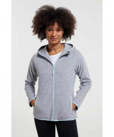 Lleyn Melange II Womens Fleece Hoodie Light Grey $17.69 Fleece