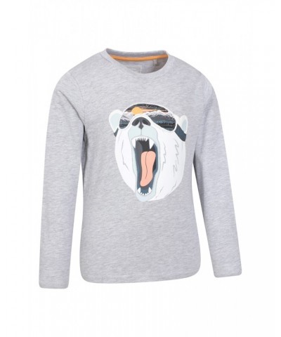 Polar Bear Kids Organic T-Shirt Grey $10.00 Tops