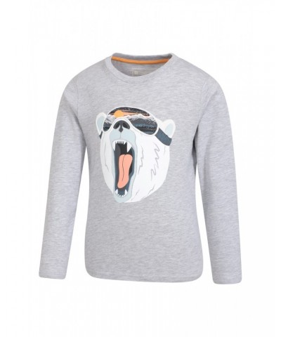 Polar Bear Kids Organic T-Shirt Grey $10.00 Tops