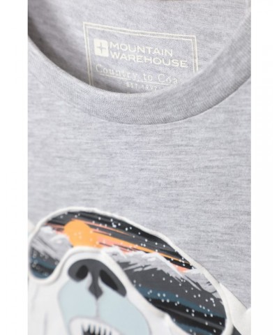 Polar Bear Kids Organic T-Shirt Grey $10.00 Tops