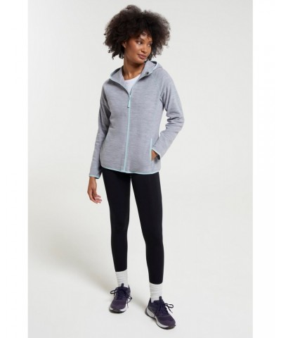 Lleyn Melange II Womens Fleece Hoodie Light Grey $17.69 Fleece