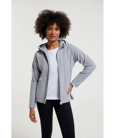 Lleyn Melange II Womens Fleece Hoodie Light Grey $17.69 Fleece