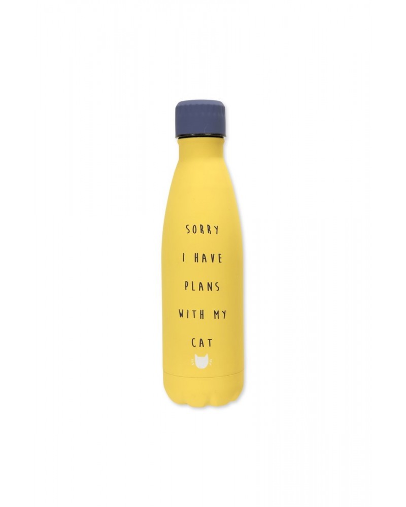 Double Walled Cat Water Bottle - 16 oz Yellow $18.80 Accessories