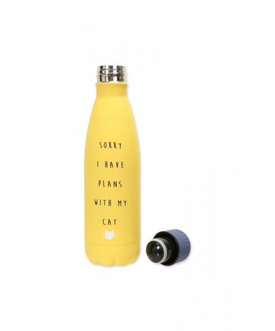 Double Walled Cat Water Bottle - 16 oz Yellow $18.80 Accessories