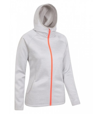 IsoCool Dynamic Chakra Womens Hoodie Light Grey $25.19 Active