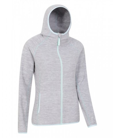 Lleyn Melange II Womens Fleece Hoodie Light Grey $17.69 Fleece