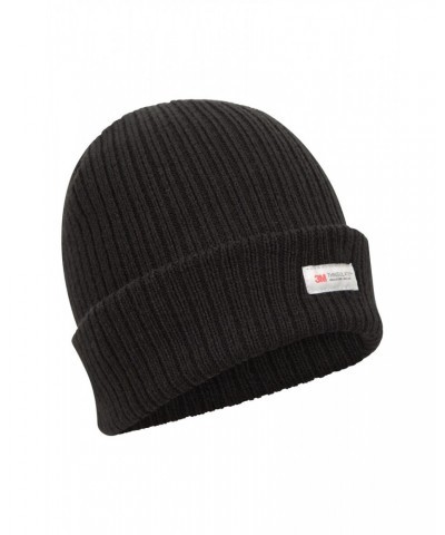 Thinsulate Knitted Mens Beanie Black $14.49 Accessories