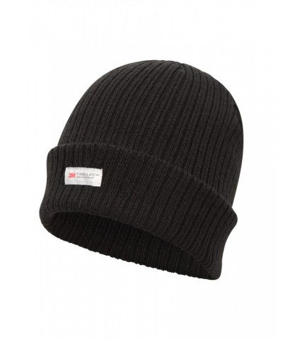 Thinsulate Knitted Mens Beanie Black $14.49 Accessories