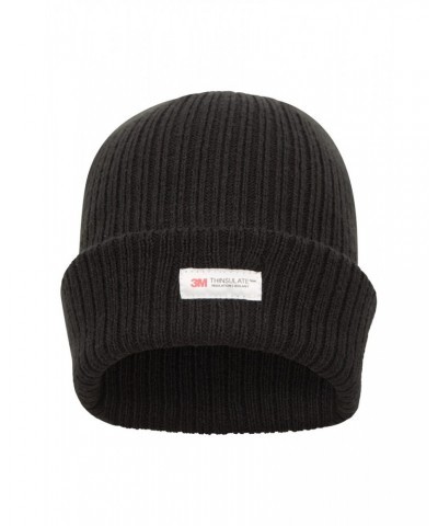 Thinsulate Knitted Mens Beanie Black $14.49 Accessories