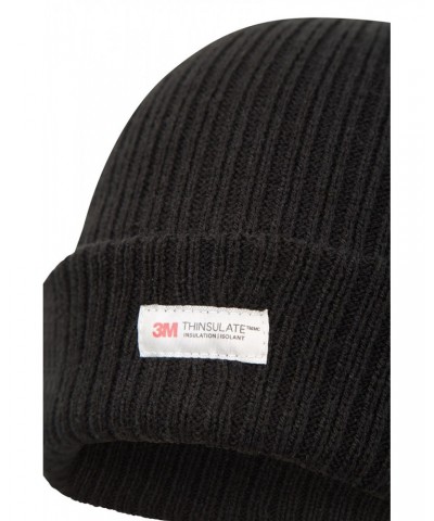 Thinsulate Knitted Mens Beanie Black $14.49 Accessories