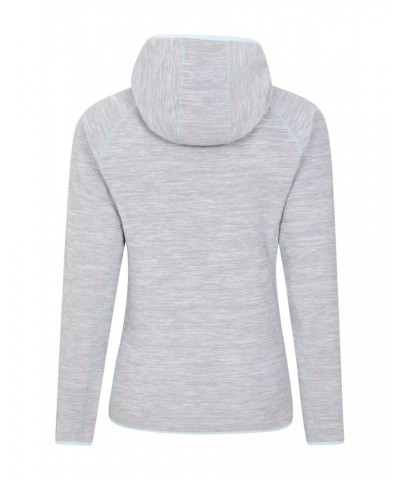 Lleyn Melange II Womens Fleece Hoodie Light Grey $17.69 Fleece