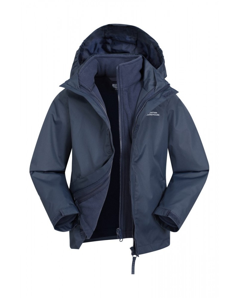 Fell Water-resistant Kids 3 in 1 Jacket Navy $27.02 Jackets