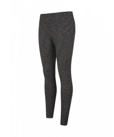 Breathe & Balance High-Waisted Womens Tights Light Khaki $13.86 Active